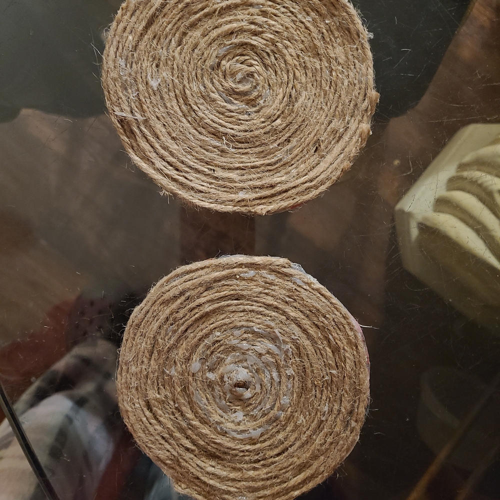 Rustic Jute Coasters Set